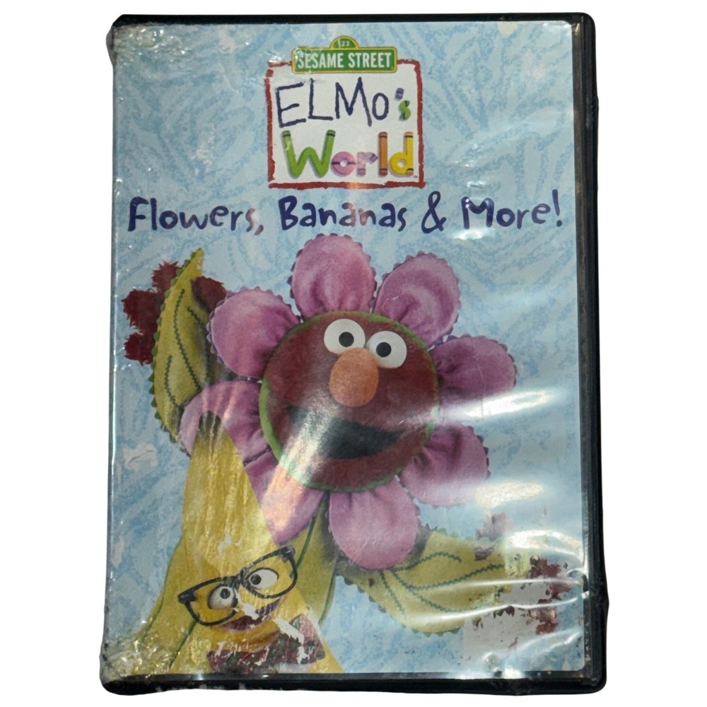 Sesame Street Elmo's World DVD Flowers Bananas & More Sony Wonder 2000